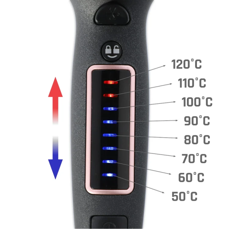mała suszarka do włosów z jonizatorem - temperatura